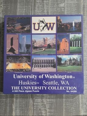 University of Washington Huskies 500 Piece Jigsaw Puzzle, FX Schmid, NCAA